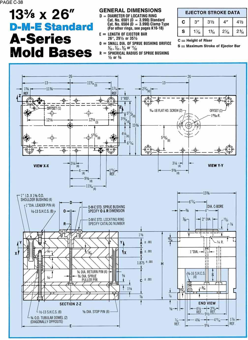 DME A series mold bases